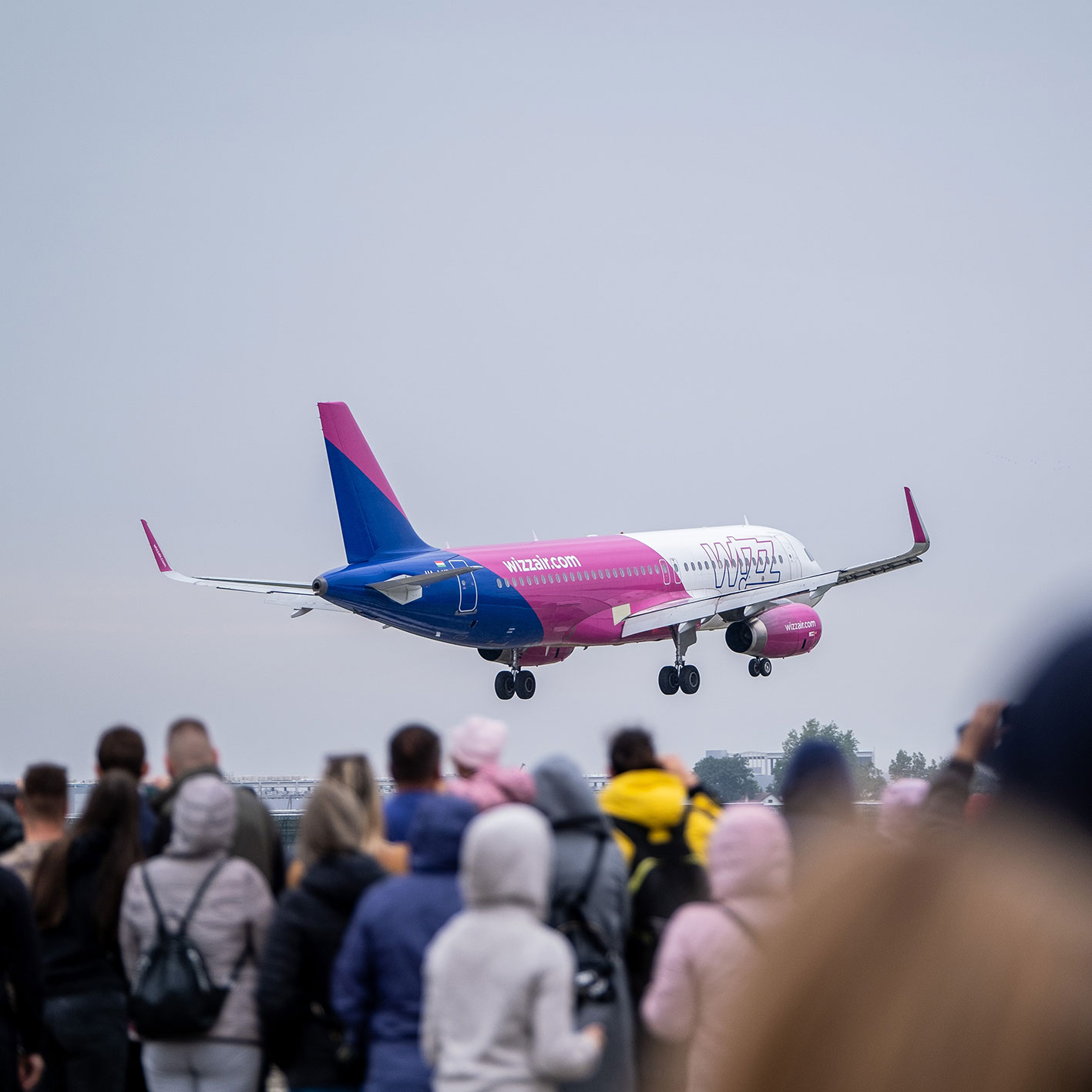 Wizz Air repülőgép megtekintése